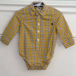 OshKosh Baby Gingham Button-Front Bodysuit 12 months